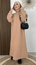 Carica l'immagine nel visualizzatore della galleria, Felpa vestito- hijab Paradise - felpa lunga - cappuccio - caldo e grosso - hijab - modest dress- felpa  lunga -donna musulmana   - borsa- dottor martins
