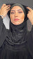 Hijab pronto con cuffia a tubo
