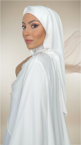 Charger l'image dans la visionneuse de la galerie, Premium Slim Hijab Bianco Panna
