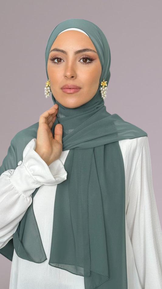 Light Blue Chiffon Hijab