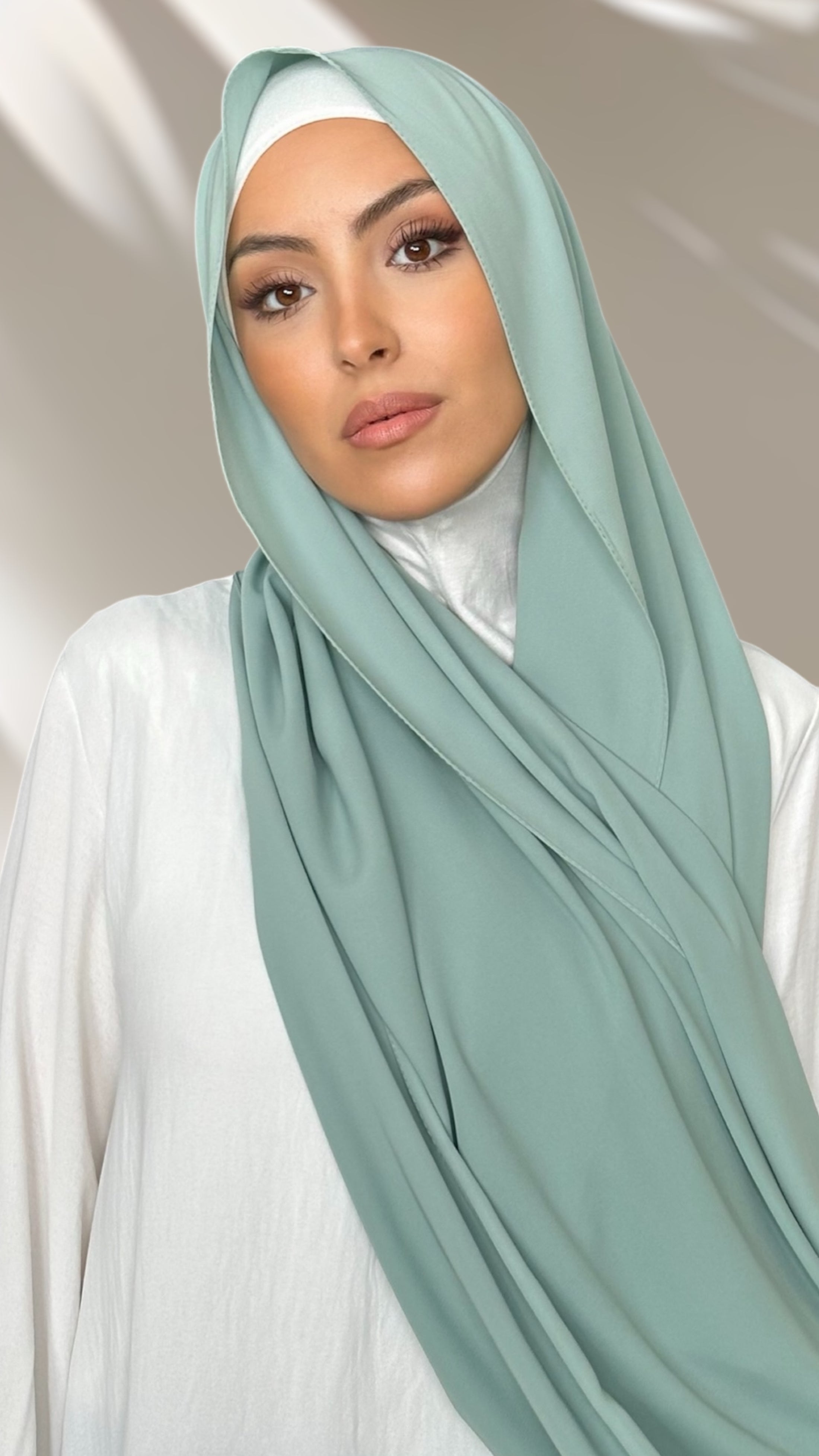 Hijab PREMIUM CHIFFON Verde acqua