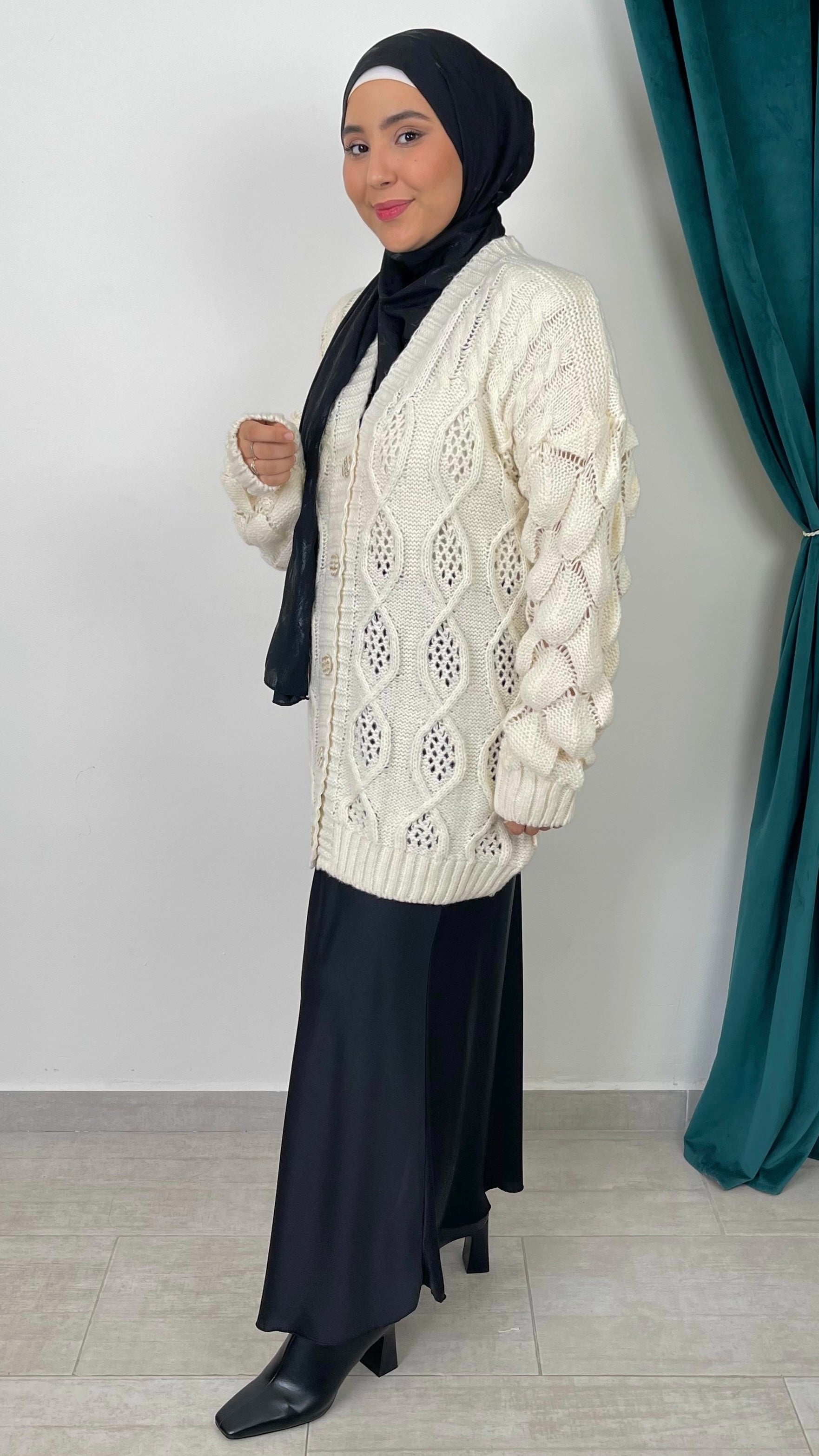 Cardigan “Elegant Weave”