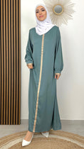Load image into Gallery viewer, Donna musulmana, Hijab Paradise, vestito elegante, satinato, kaftan, tacchi, velo, Hijab, abaya
