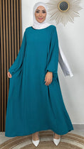 Carica l'immagine nel visualizzatore della galleria, Vestito Abaya Ciano
