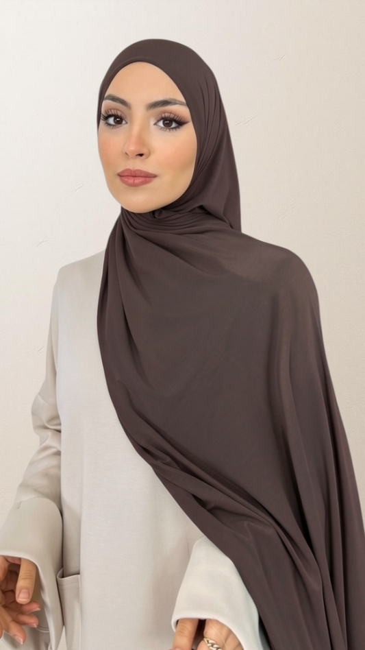 Bamboo Hijab Brown - Hijab Paradise 