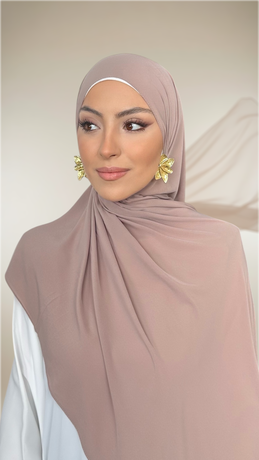 Premium Slim Hijab Rosa Antico Chiaro