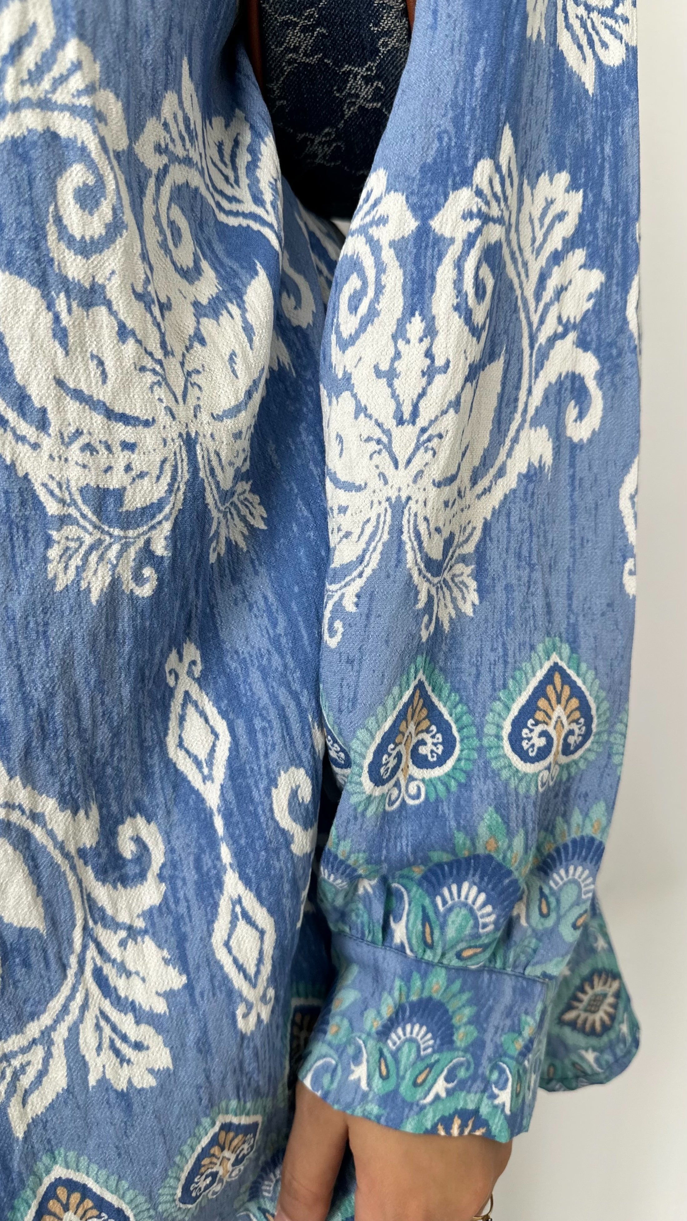 Coordinato Boho Paisley Azzurro