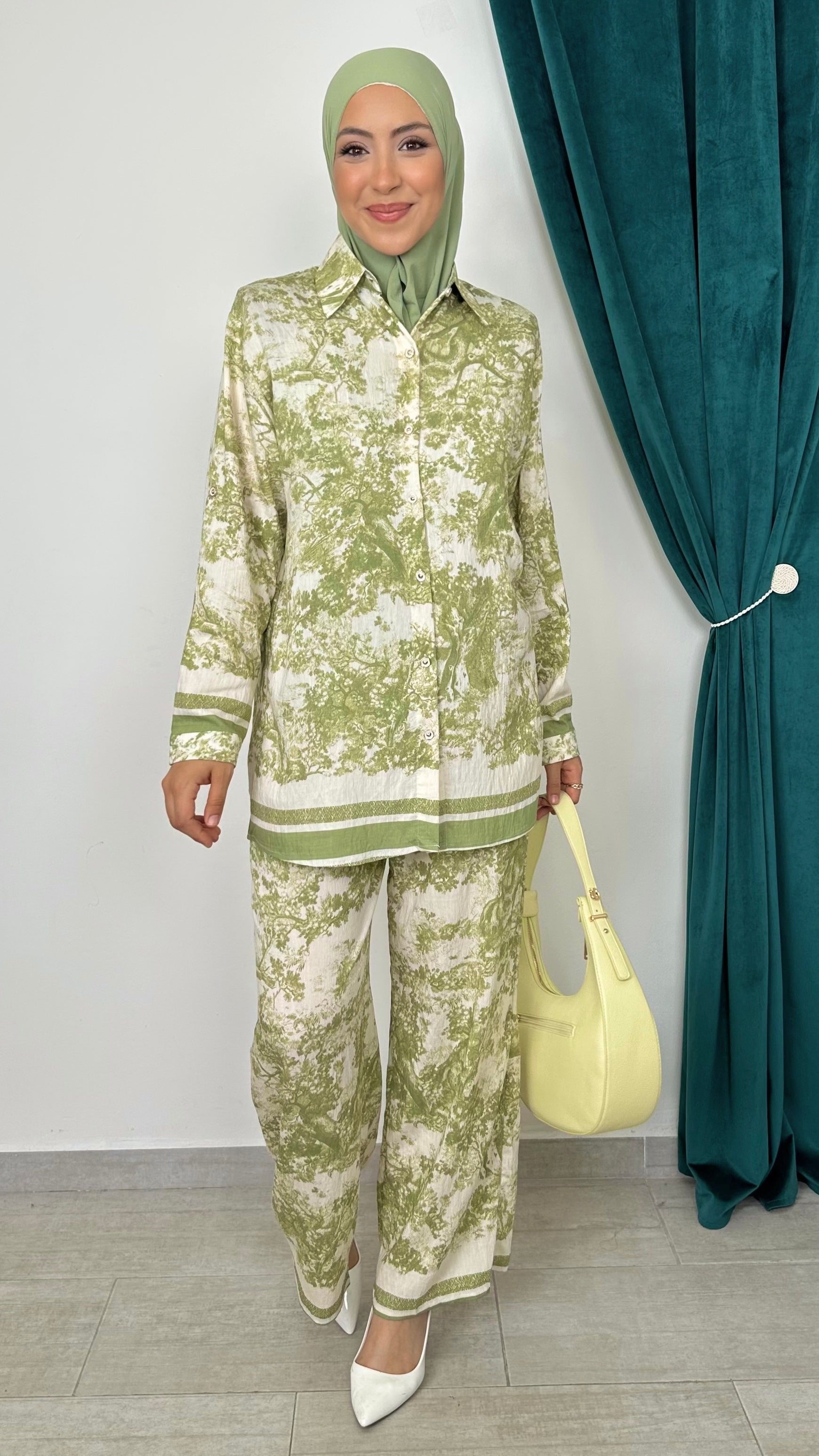 Vivelle set verde - Hijab Paradise 