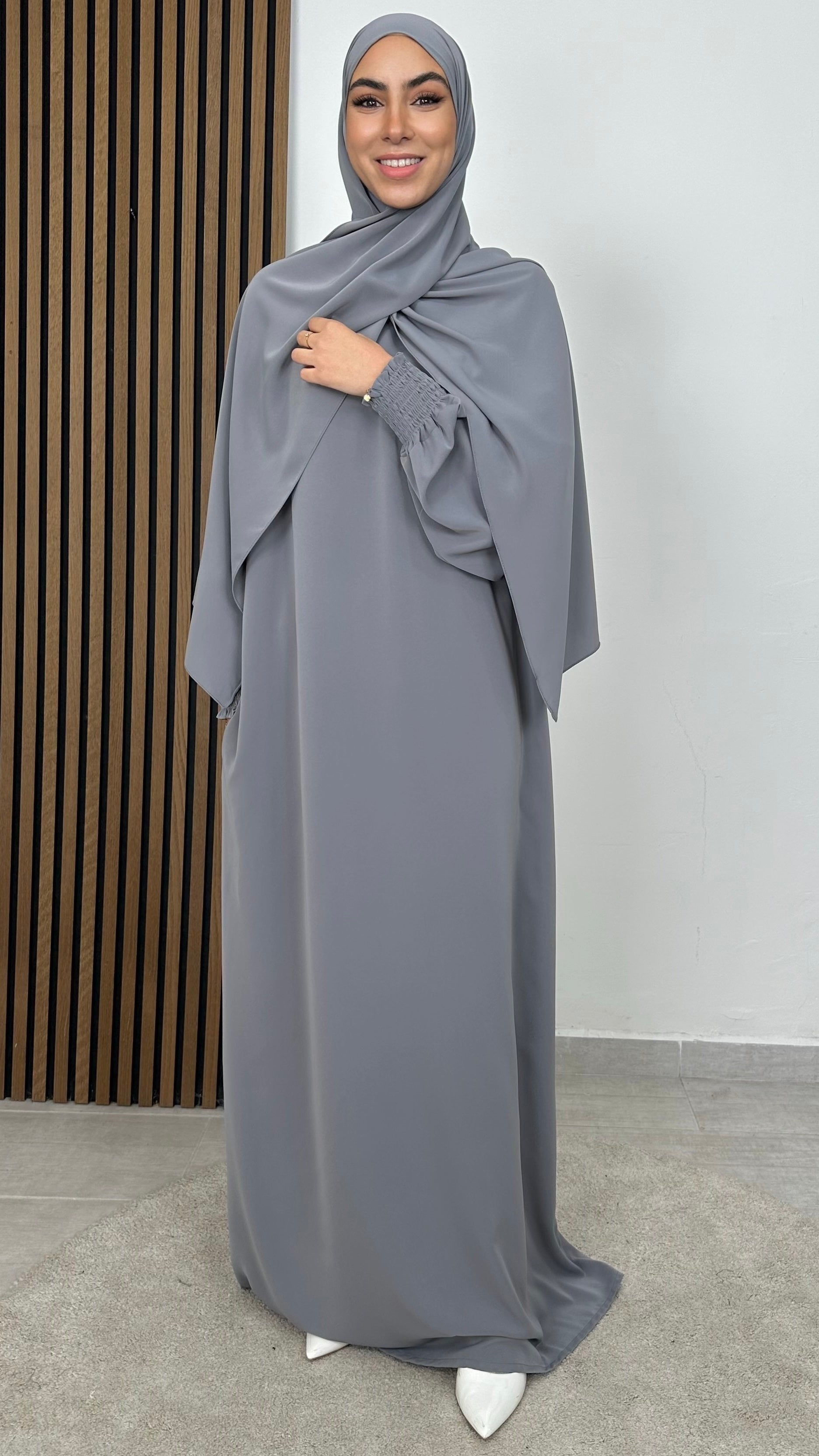 Abaya Ensemble maniche Frisé