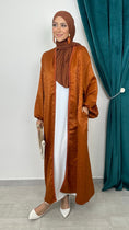 Carica l'immagine nel visualizzatore della galleria, Abaya Velvet arancio - Hijab Paradise 
