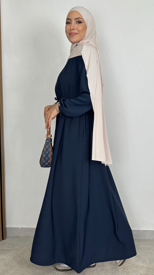 Abaya Con Polso Arricciato