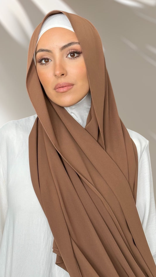 Hijab PREMIUM CHIFFON Chocolat