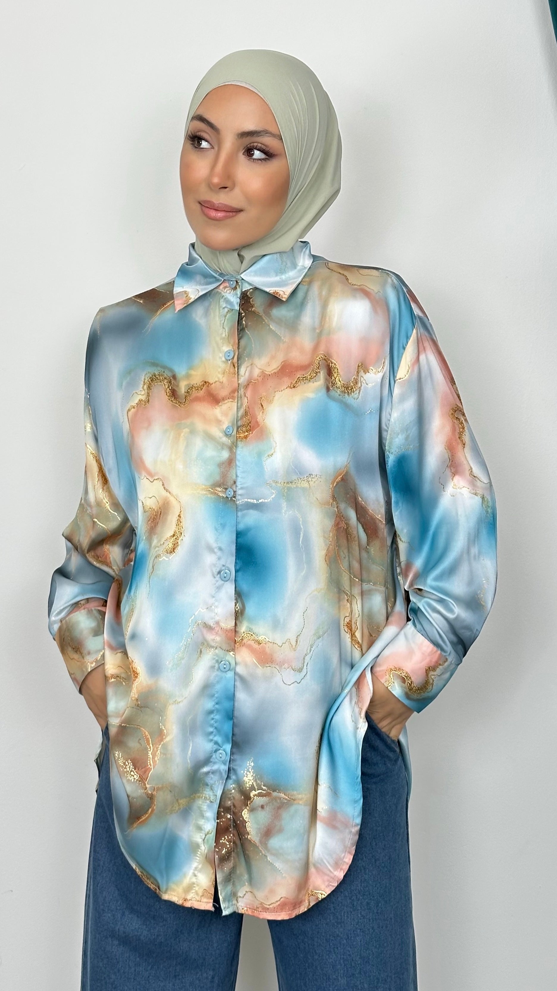 Camicia Aurora Luxe azzurro