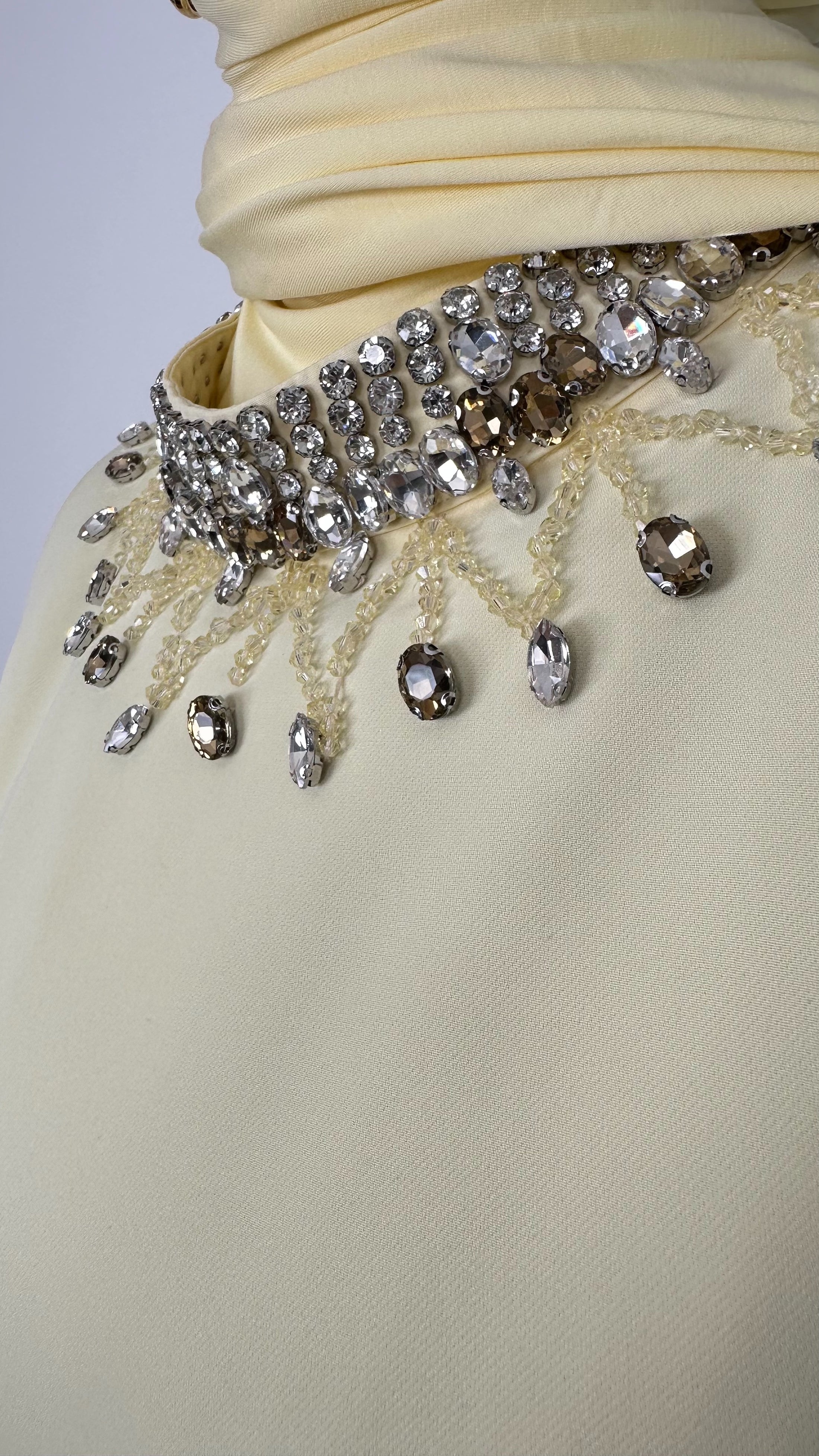 Abaya Imperial Butter Yellow - Hijab Paradise 