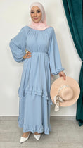 Bild in Galerie-Betrachter laden, Ruffle Flow Dress Cloud Blue - Hijab Paradise 
