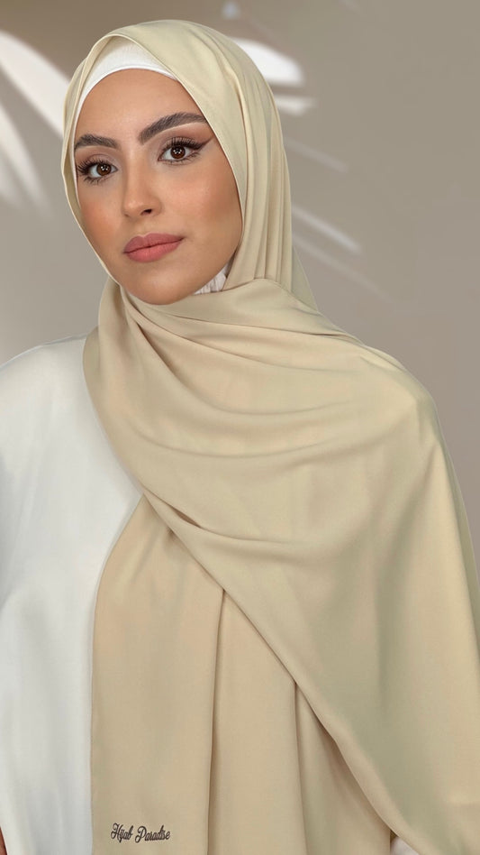 Hijab PREMIUM CHIFFON Beige Doré