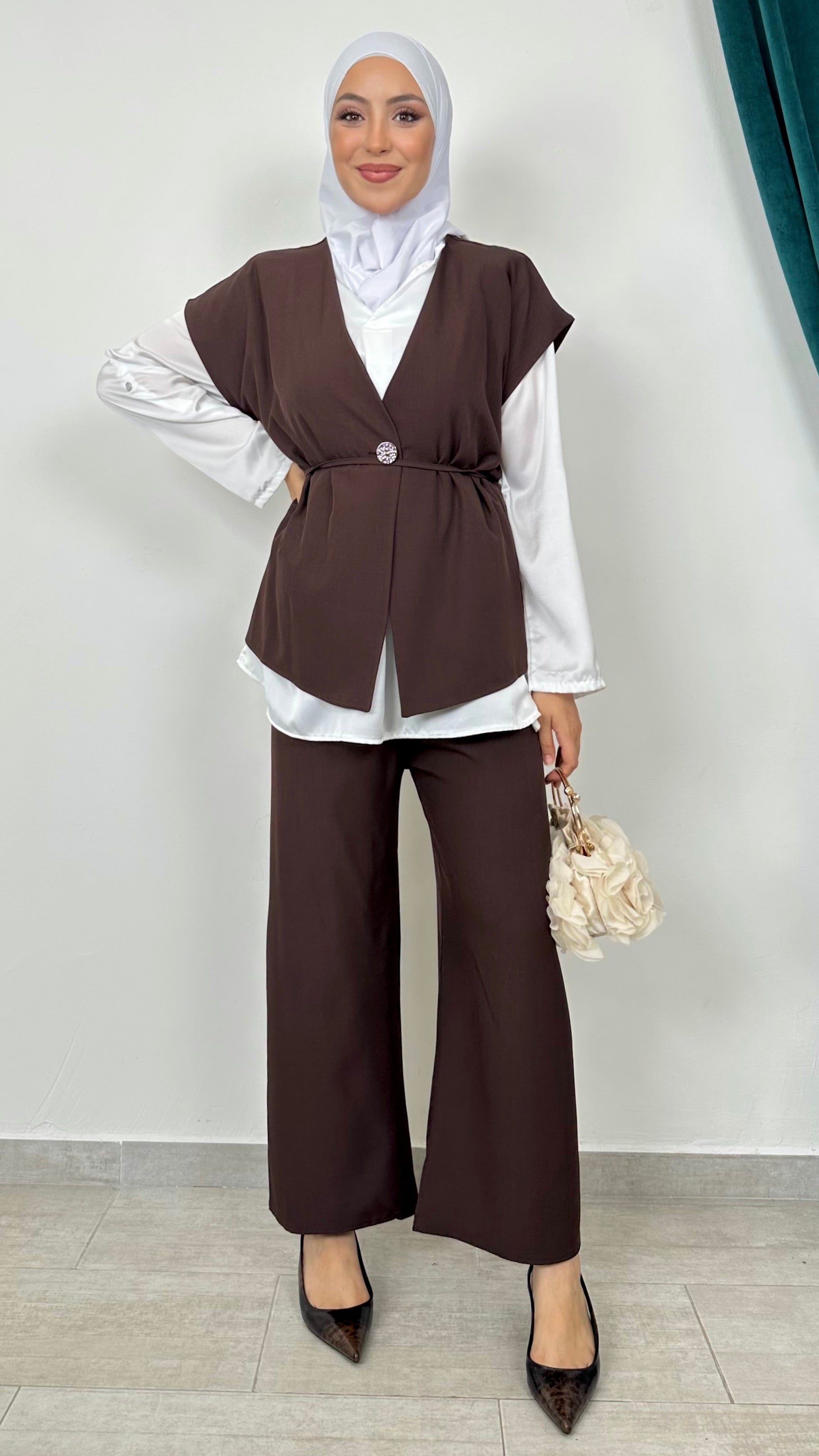 Tailleur Modern smanicato