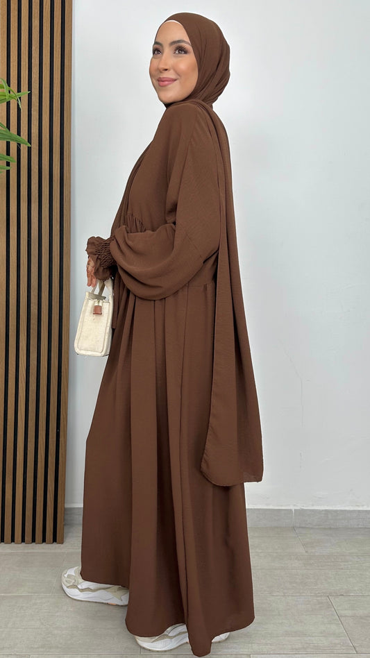 Abito Abaya Ensemble maniche frisè