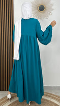 Carica l'immagine nel visualizzatore della galleria, Vestito Abaya Ciano

