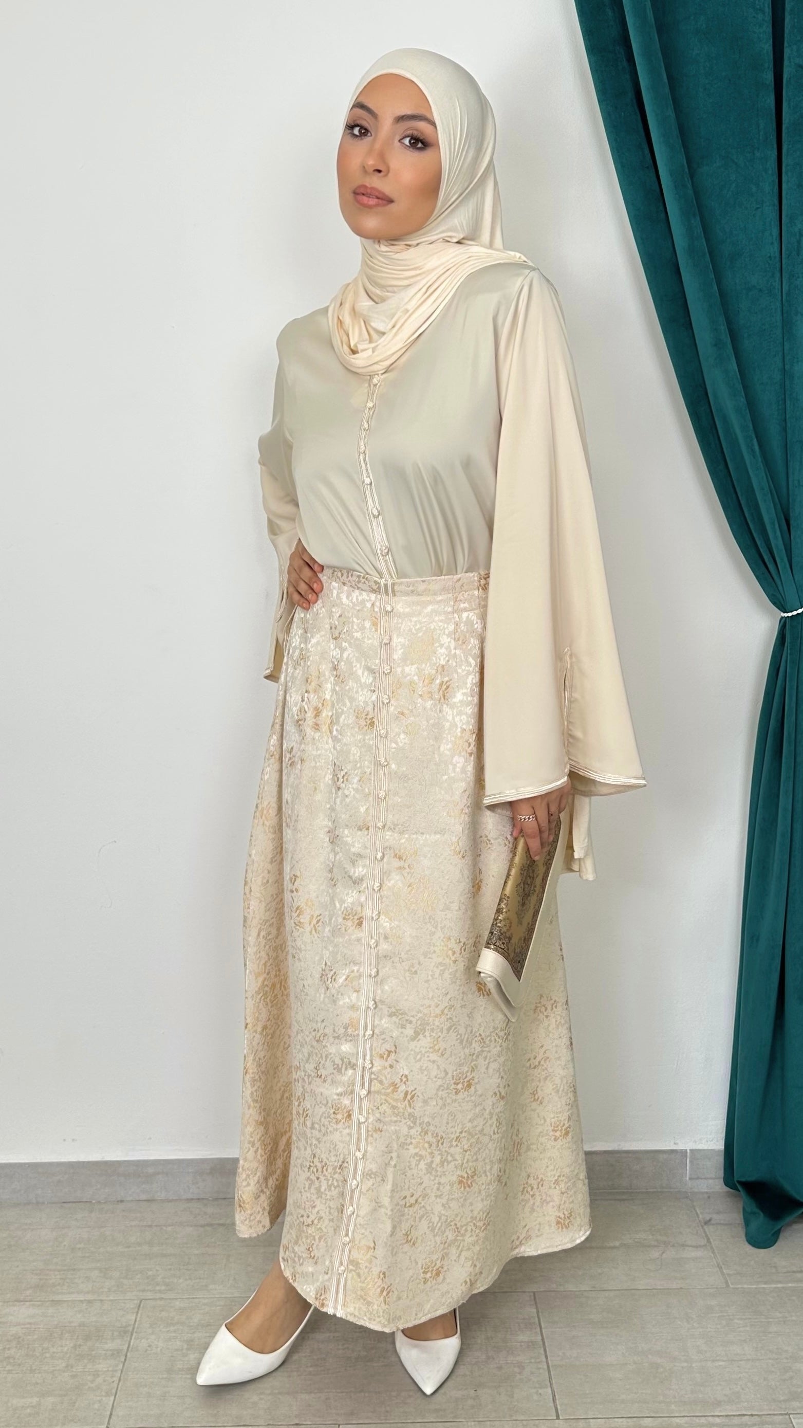 Coordinato Aurea Beige - Hijab Paradise 