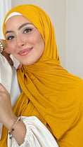 Carica l'immagine nel visualizzatore della galleria, Hijab Jersey senape-orlo Flatlock - Hijab Paradise Hijab, chador, velo, turbante, foulard, copricapo, musulmano, islamico, sciarpa, 
