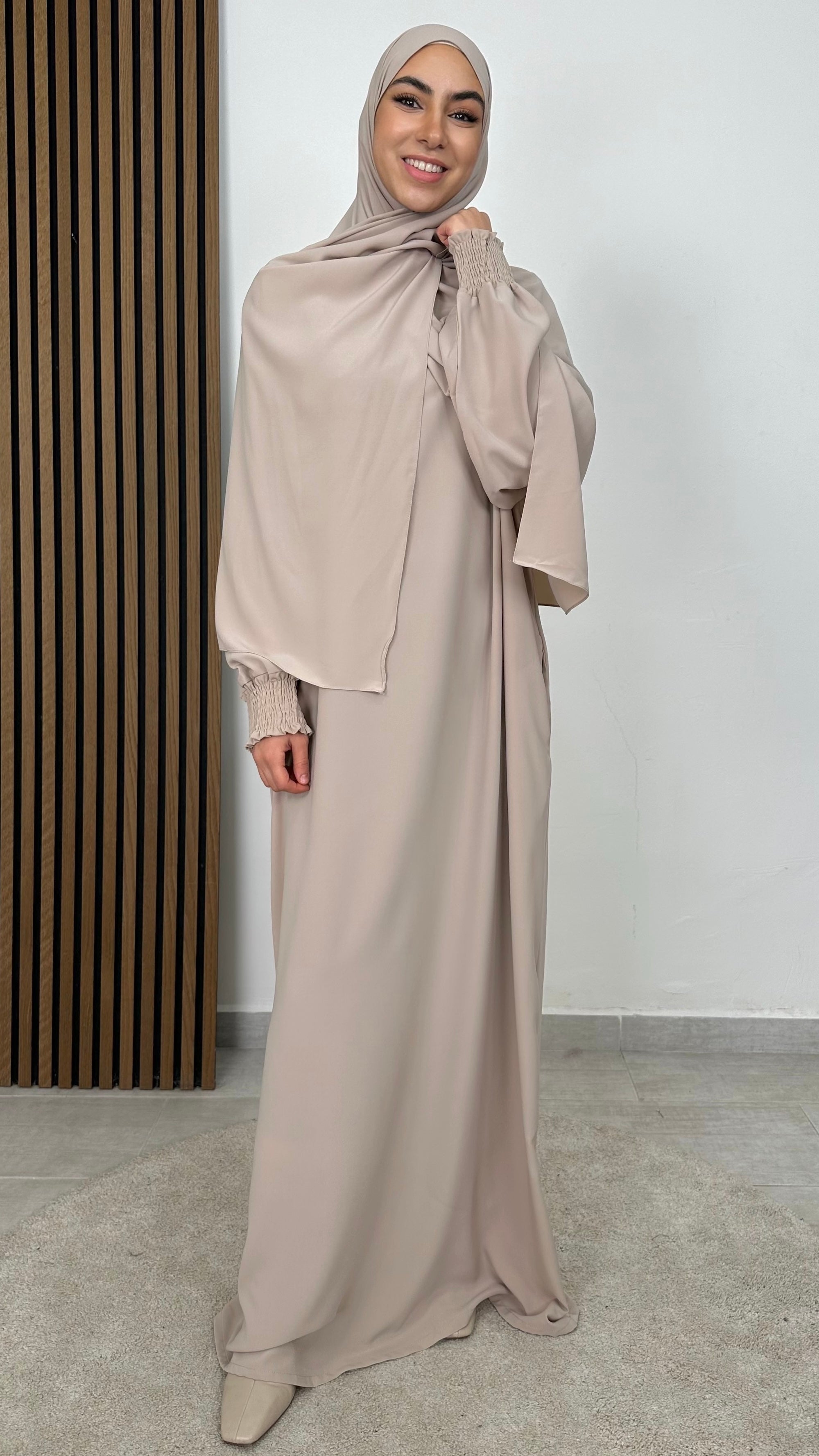 Abaya Ensemble maniche Frisé