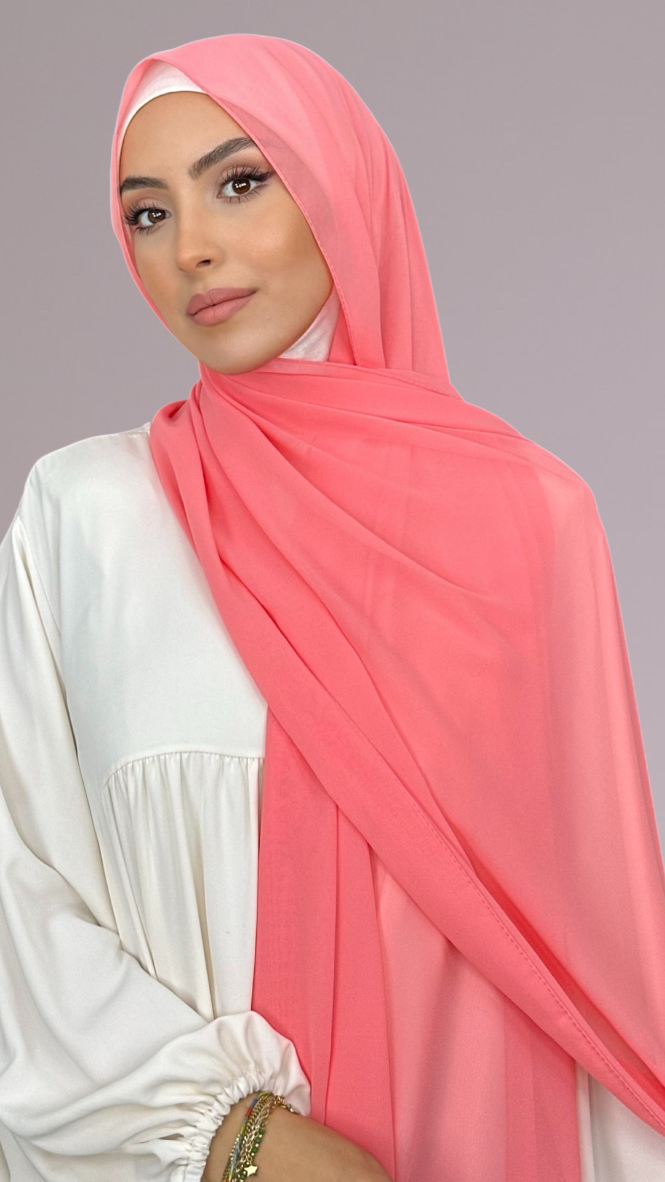 Hijab Chiffon Crepe Light pink