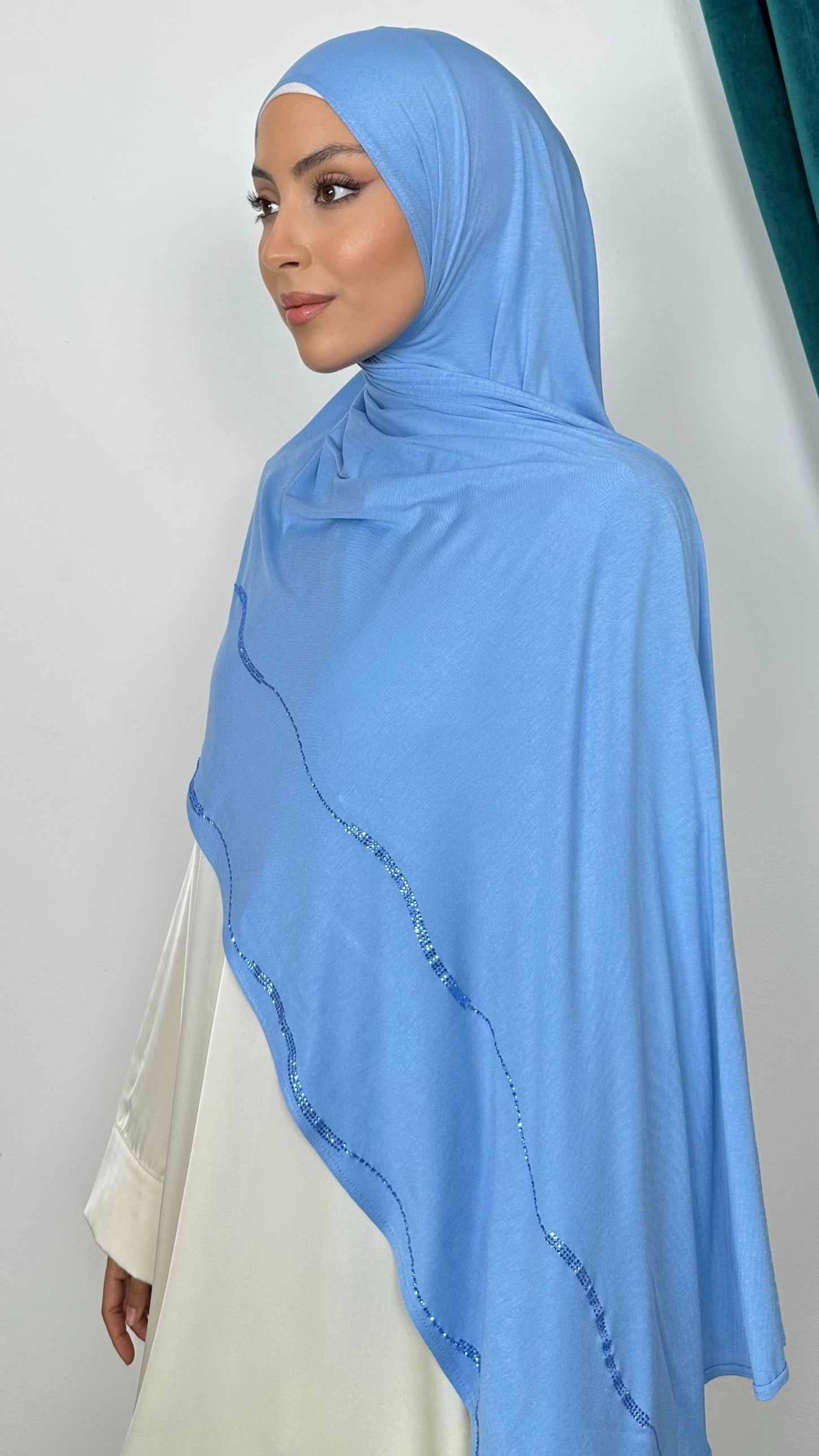 Hijab Jersey Onde di Luce