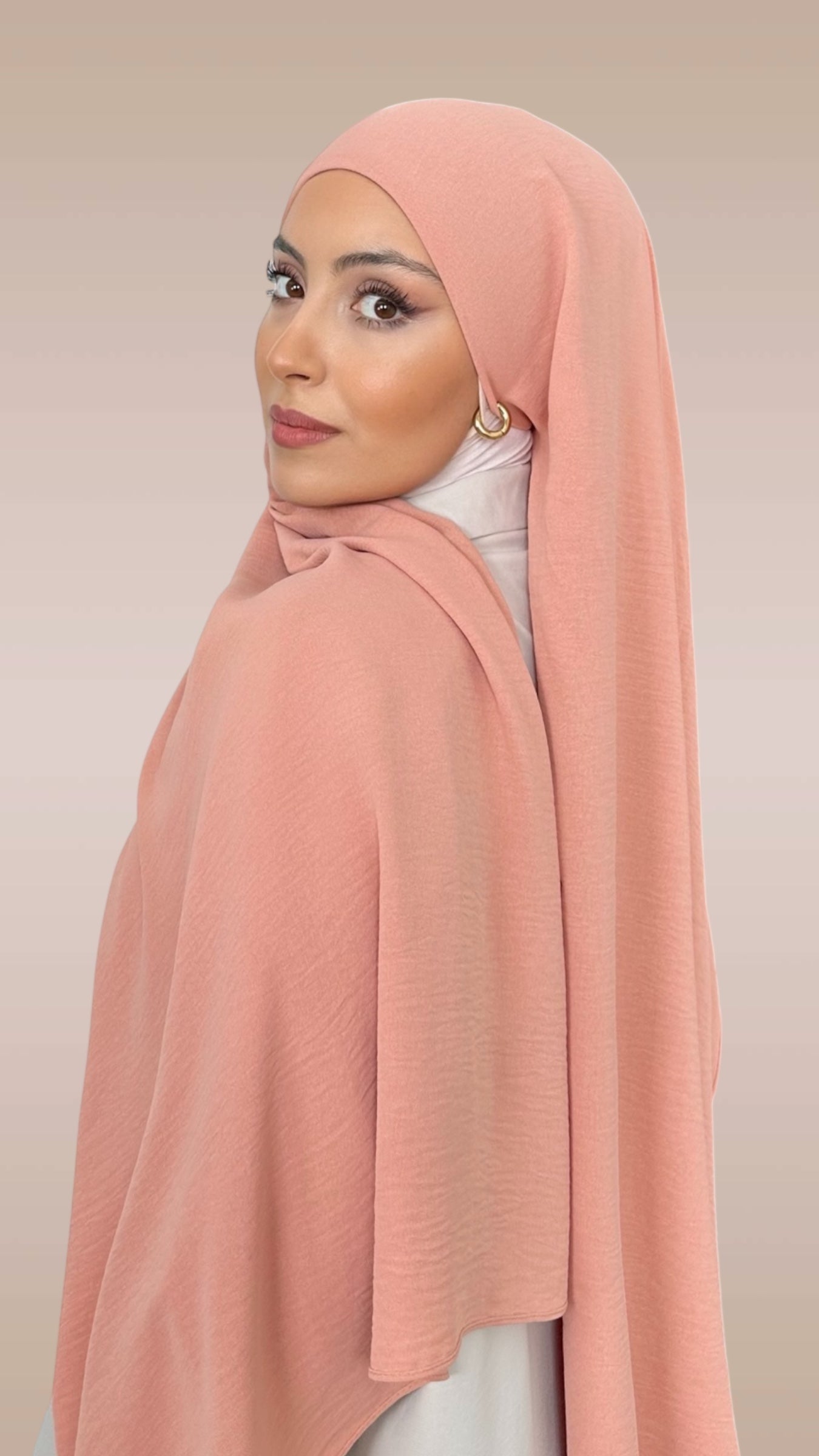 HIJAB PRONTO DA METTERE CRINCKLE CREPE
