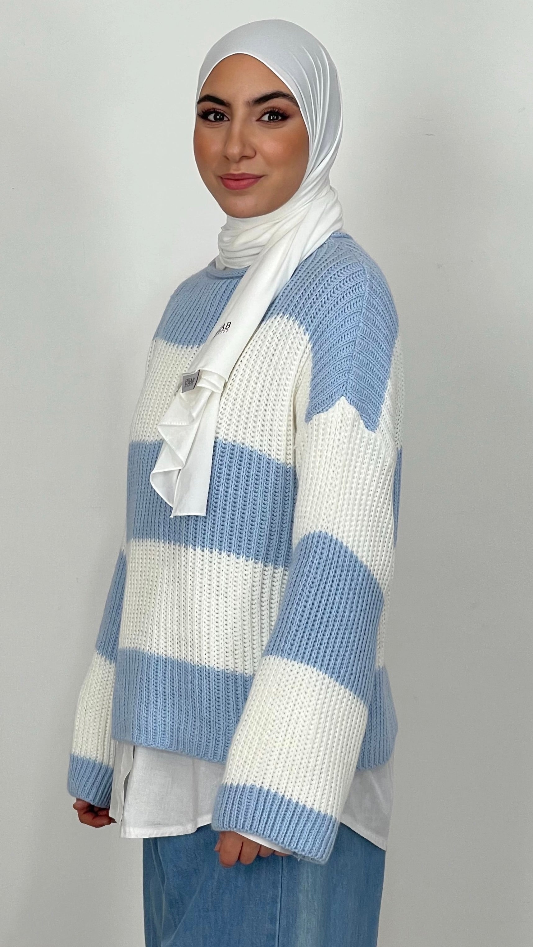 Striped maglione