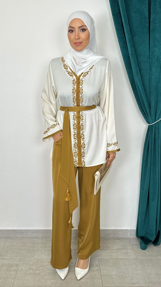 Andalus Satin Set Mustard