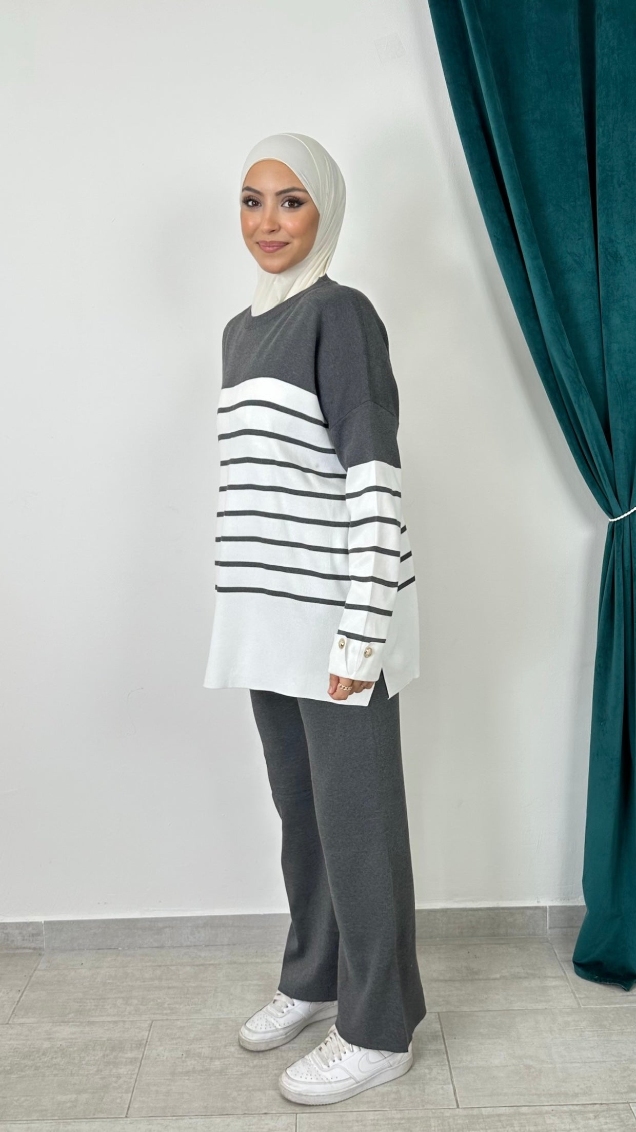 Completo Maglia & Pantalone “Lina” a Righe