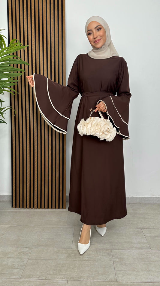 Abaya Maniche Rouches