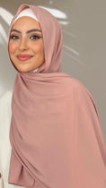Load image into Gallery viewer, Hijab PREMIUM CHIFFON Pink Nude
