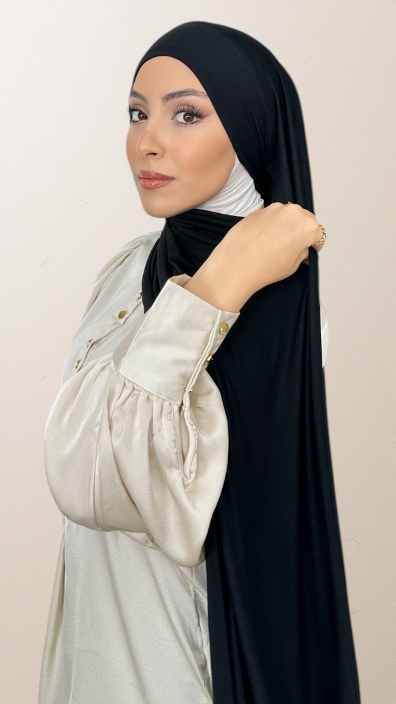 Hijab Jersey Cotton PureSoft con Bonnet Integrato - Hijab Paradise 