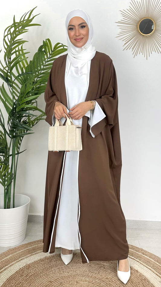 Completo Abaya Bicolour Due Pezzi