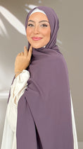 Carica l'immagine nel visualizzatore della galleria, Hijab PREMIUM CHIFFON Malva Scuro

