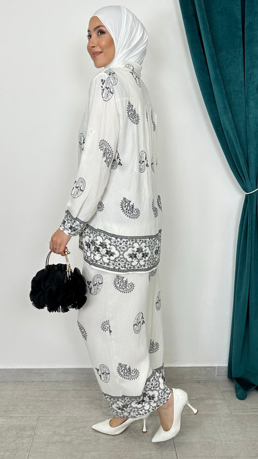 Majestic Border Set Bianco