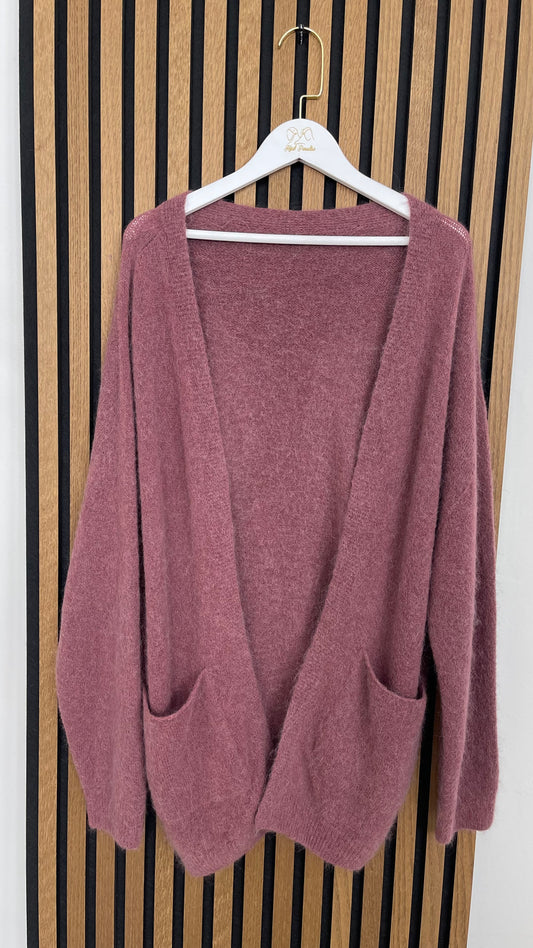 Cardigan Simple Bordeaux