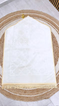 Carica l'immagine nel visualizzatore della galleria, Tappeto da preghiera, bianco, cupola, preghiera
