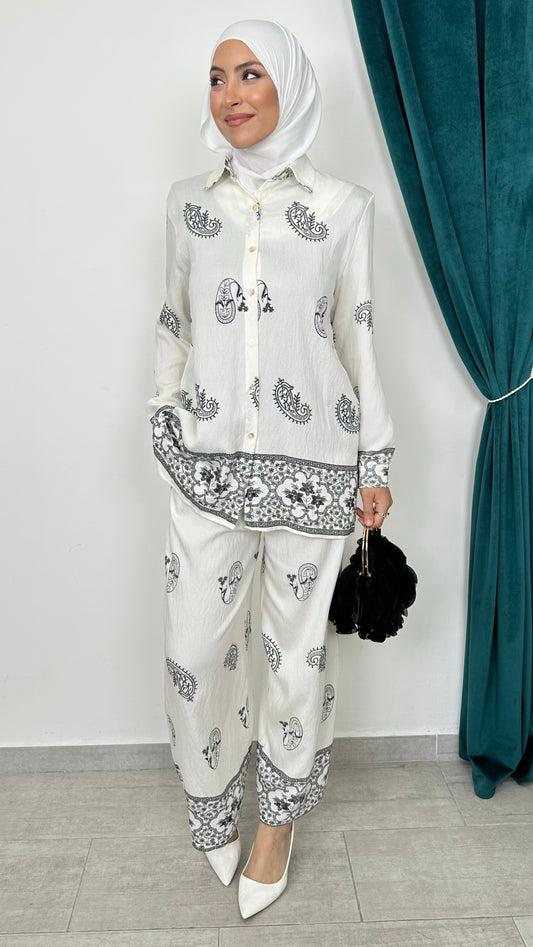Majestic Border Set Bianco
