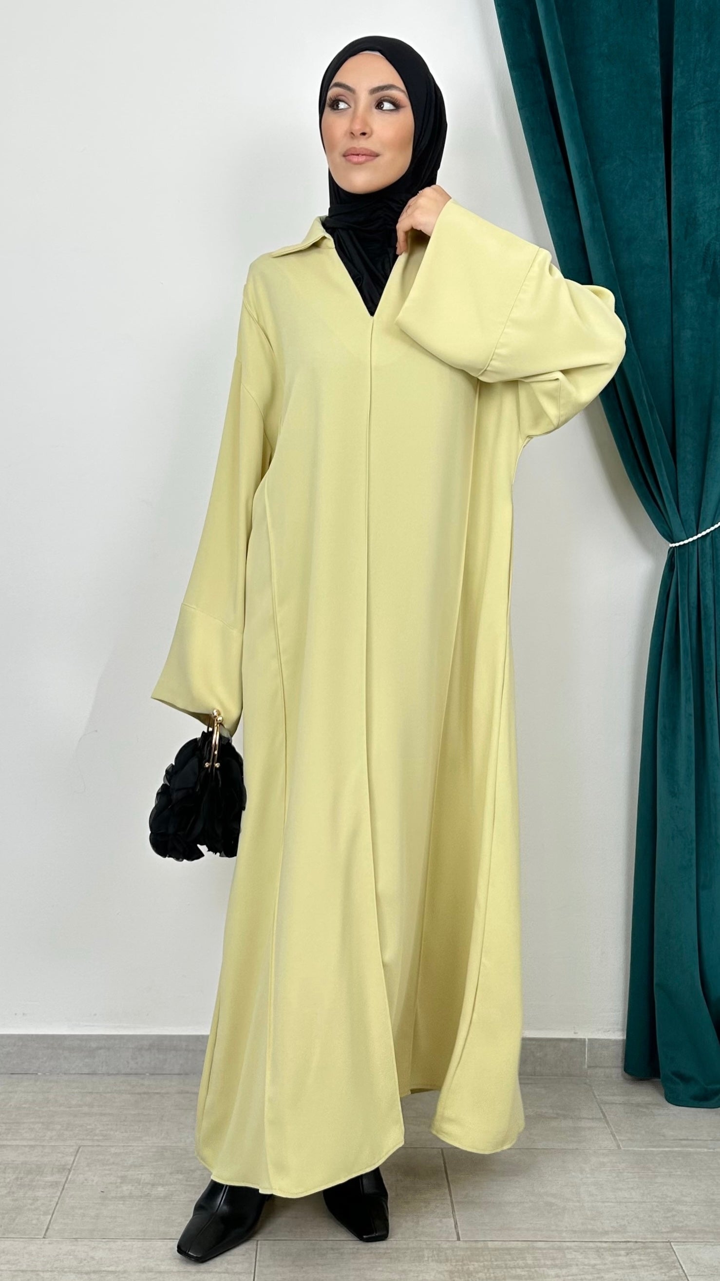 Abito Aura Flow Pistacchio - Hijab Paradise 