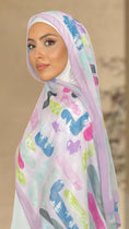 Charger l'image dans la visionneuse de la galerie, Hijab Colorful, Hijab  hijab con fantasia, hijab Paradise, sorriso, donna musulmana, Hijab chiffon
