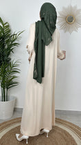 Load image into Gallery viewer, Abaya caftan, vestito lungo, ricami,beige, donna musulmana, ragazza , Hijab , Hijab Paradise, 
