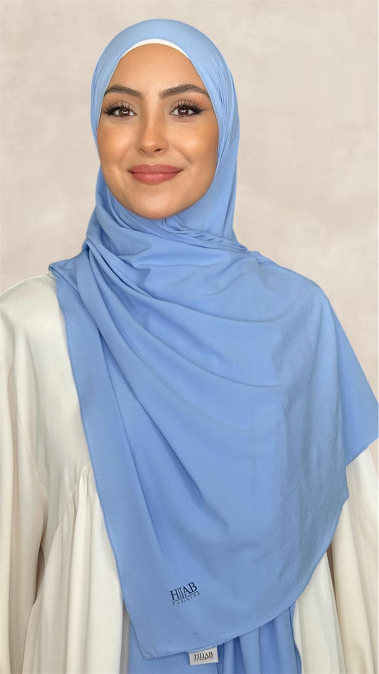 Slim Hijab Azzurro