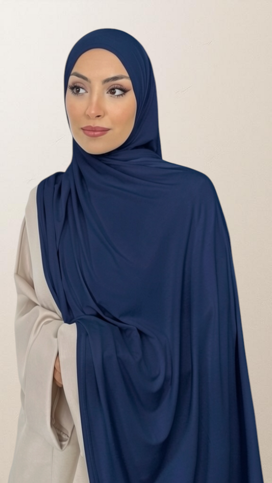 Bamboo Hijab Blu Notte - Hijab Paradise 