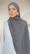 Load image into Gallery viewer, Premium Slim Hijab Antracite

