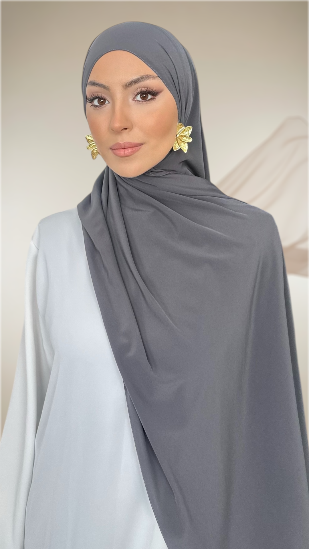 Premium Slim Hijab Antracite