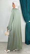 Carica l'immagine nel visualizzatore della galleria, Abaya Satin verde - Hijab Paradise 
