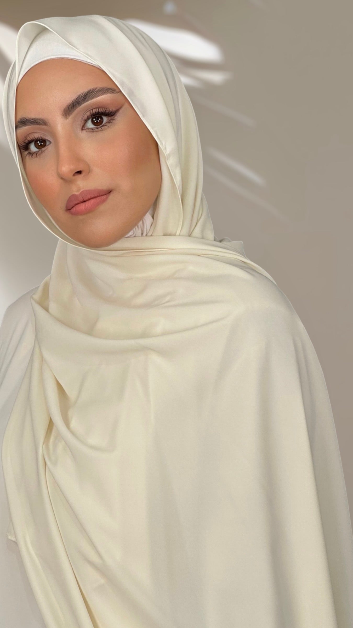Hijab PREMIUM CHIFFON Crema Chiaro